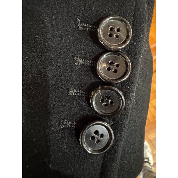 Michael Kors Collection Chesterfield Wool Coat In Black sz. 6 - Picture 8 of 8